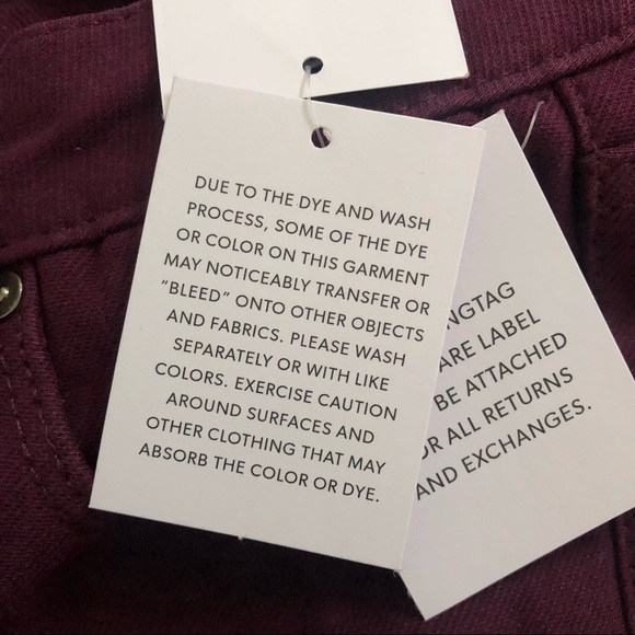 NWT! JustFab Eggplant Purple Skinny Jeans Size 28 - Picture 9 of 11